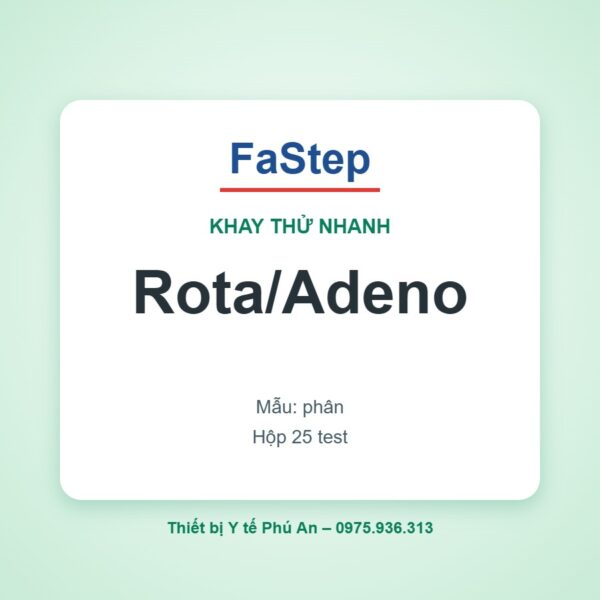 Khay thử xét nghiệm Rotavirus & Adenovirus – FaStep