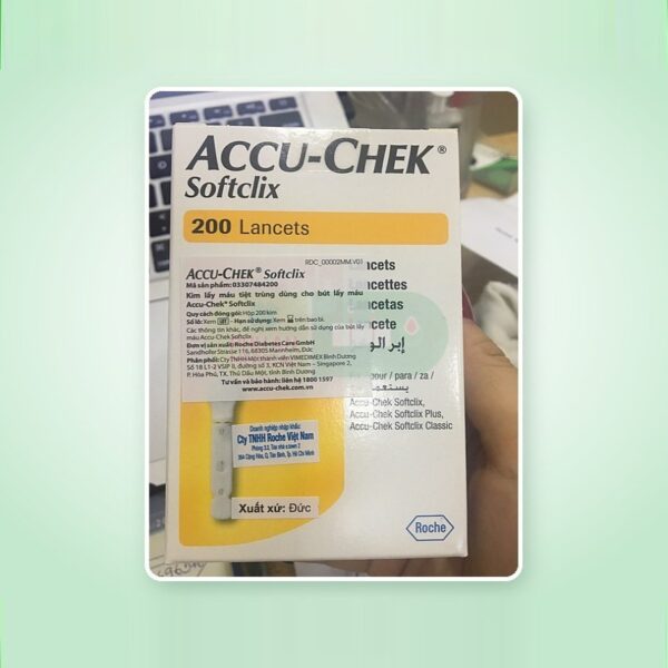 Kim lấy máu tiệt trùng dùng cho bút lấy máu Accu-chek Softclix