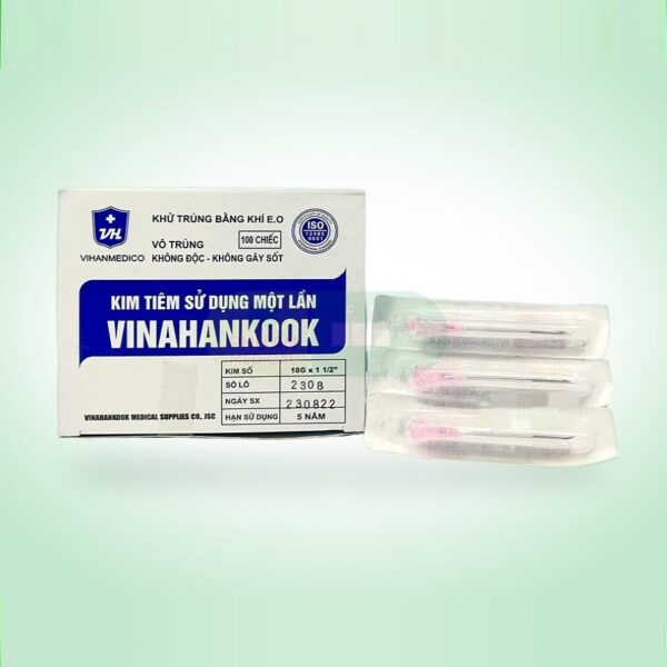 Kim tiêm sử dụng 1 lần 18G Vinahankook