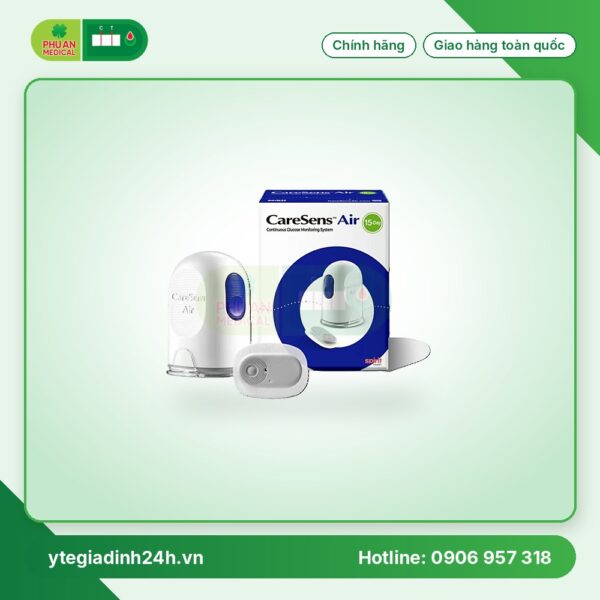 Máy Cảm Biến Đo Đường Huyết Caresens Air Hàn Quốc Không Cần Lấy Máu