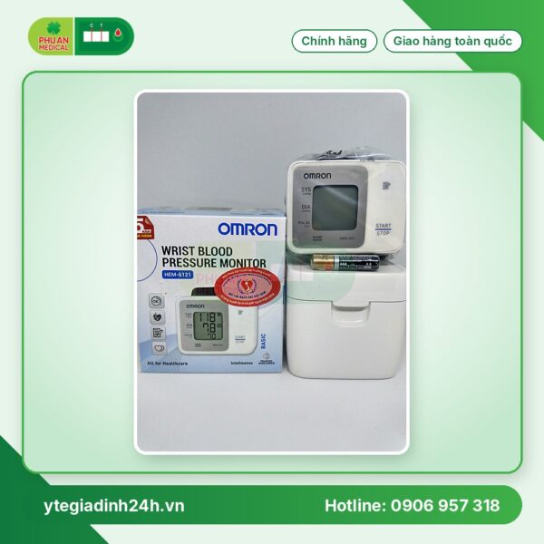 Mua Máy đo huyết áp cổ tay Omron HEM-6121 (Trắng)