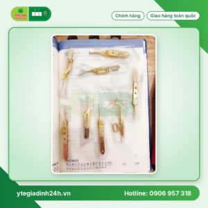 Pen, kéo, kìm, kẹp, nhíp, dụng cụ y khoa mạ vàng