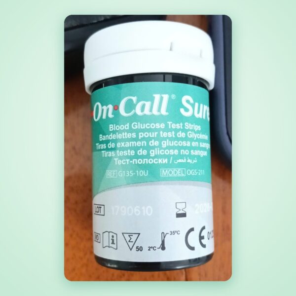 Que thử đường huyết On Call Sure