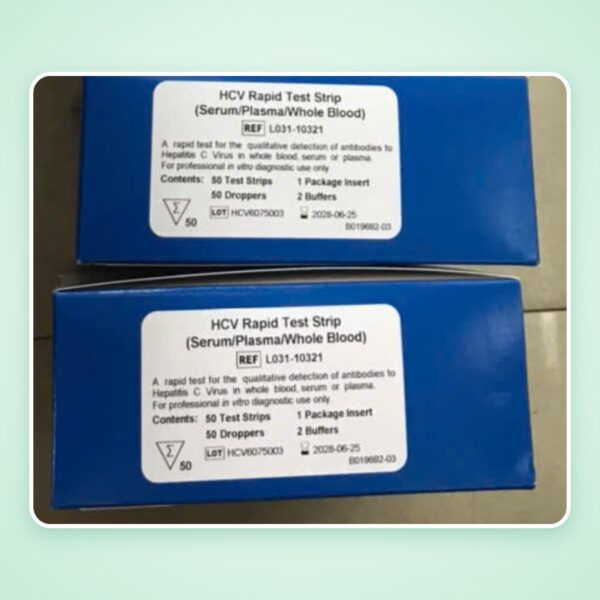 Que thử xét nghiệm định tính kháng thể kháng HCV ACON® HCV Rapid Test Strip L031-10321 (hộp 50 test)