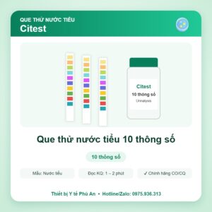 Que thử nước tiểu 10 thông số – Citest