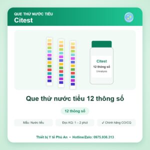 Que thử nước tiểu 12 thông số – Citest