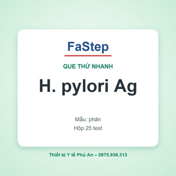 Que thử xét nghiệm kháng nguyên H. pylori trong phân (HPY Ag) – FaStep