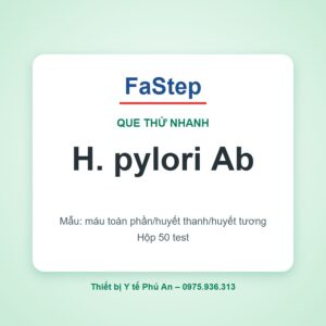 Que thử xét nghiệm kháng thể H. pylori – FaStep