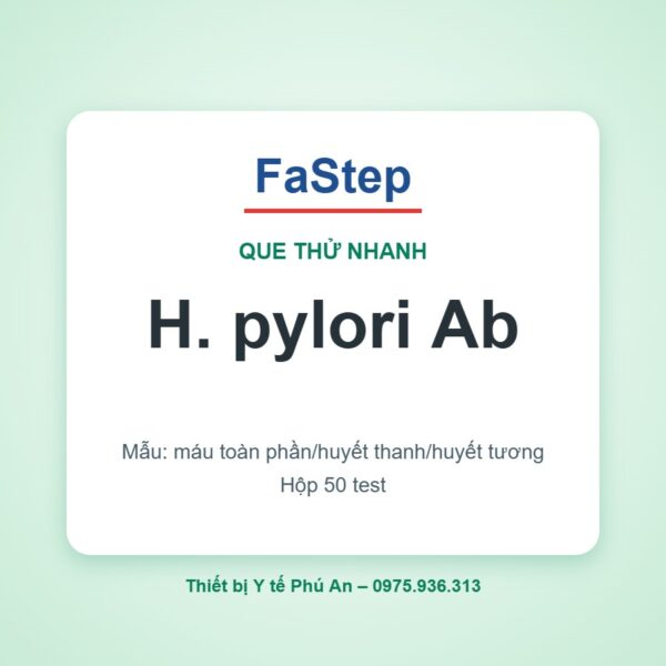 Que thử xét nghiệm kháng thể H. pylori – FaStep
