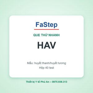 Que thử xét nghiệm viêm gan A (HAV) – FaStep