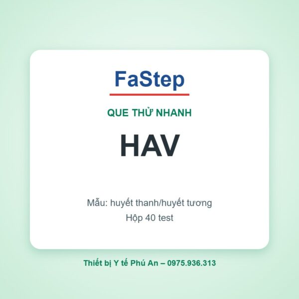 Que thử xét nghiệm viêm gan A (HAV) – FaStep