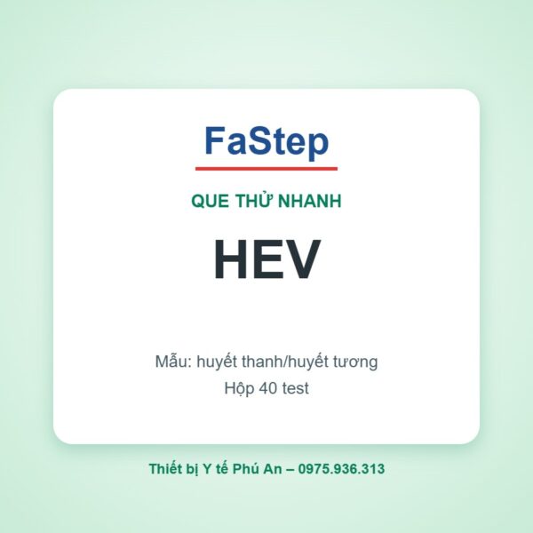 Que thử xét nghiệm viêm gan E (HEV) – FaStep