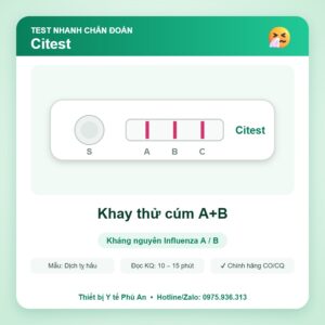 Khay thử cúm A+B – Citest