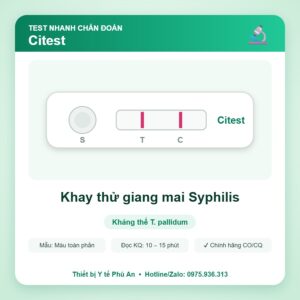 Khay thử giang mai Syphilis – Citest