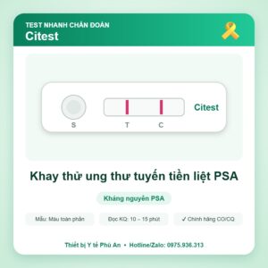 Khay thử ung thư tuyến tiền liệt PSA – Citest