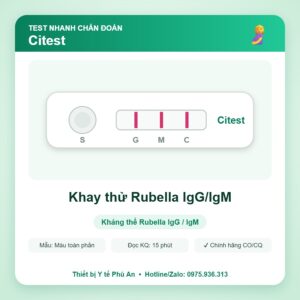 Khay thử Rubella IgG/IgM – Citest