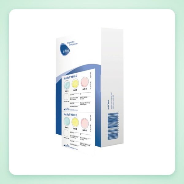 Thẻ định nhóm máu đầu giường Serafol® ABO+D – Sifin