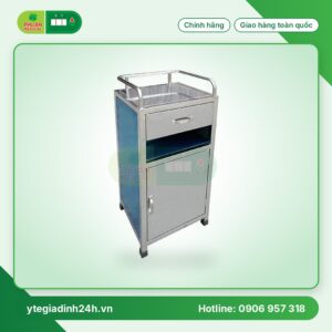 Tủ đầu giường 3 ngăn bằng Inox 201