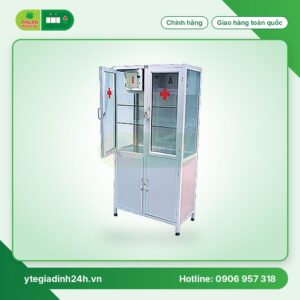 Tủ đựng thuốc có ngăn A+B bằng Inox 201