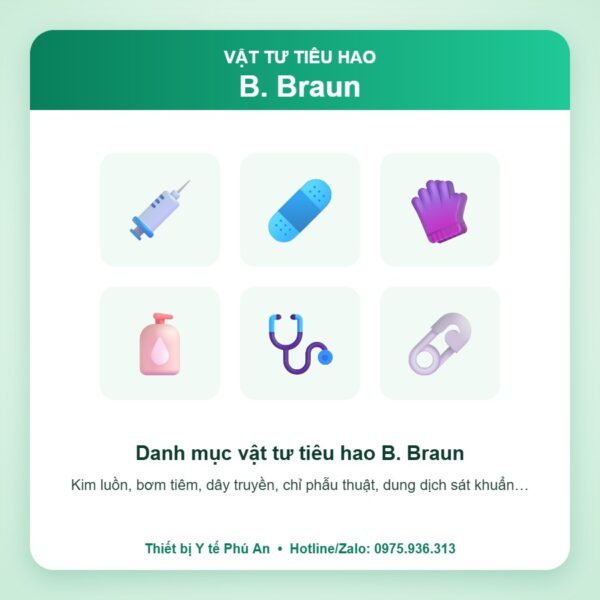 Danh mục hàng vật tư tiêu hao B.Braun