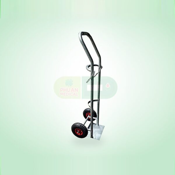 Xe đẩy oxy – dây xích Inox 2 khối