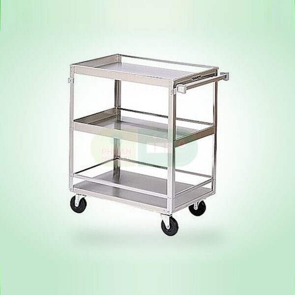 Xe Tiêm Inox 50 x 80cm có tay đẩy