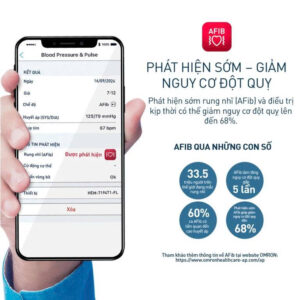 Máy đo huyết áp bắp tay Omron IQ BT Power Hem 7194T1 Flc Afib (dòng mới 2026)